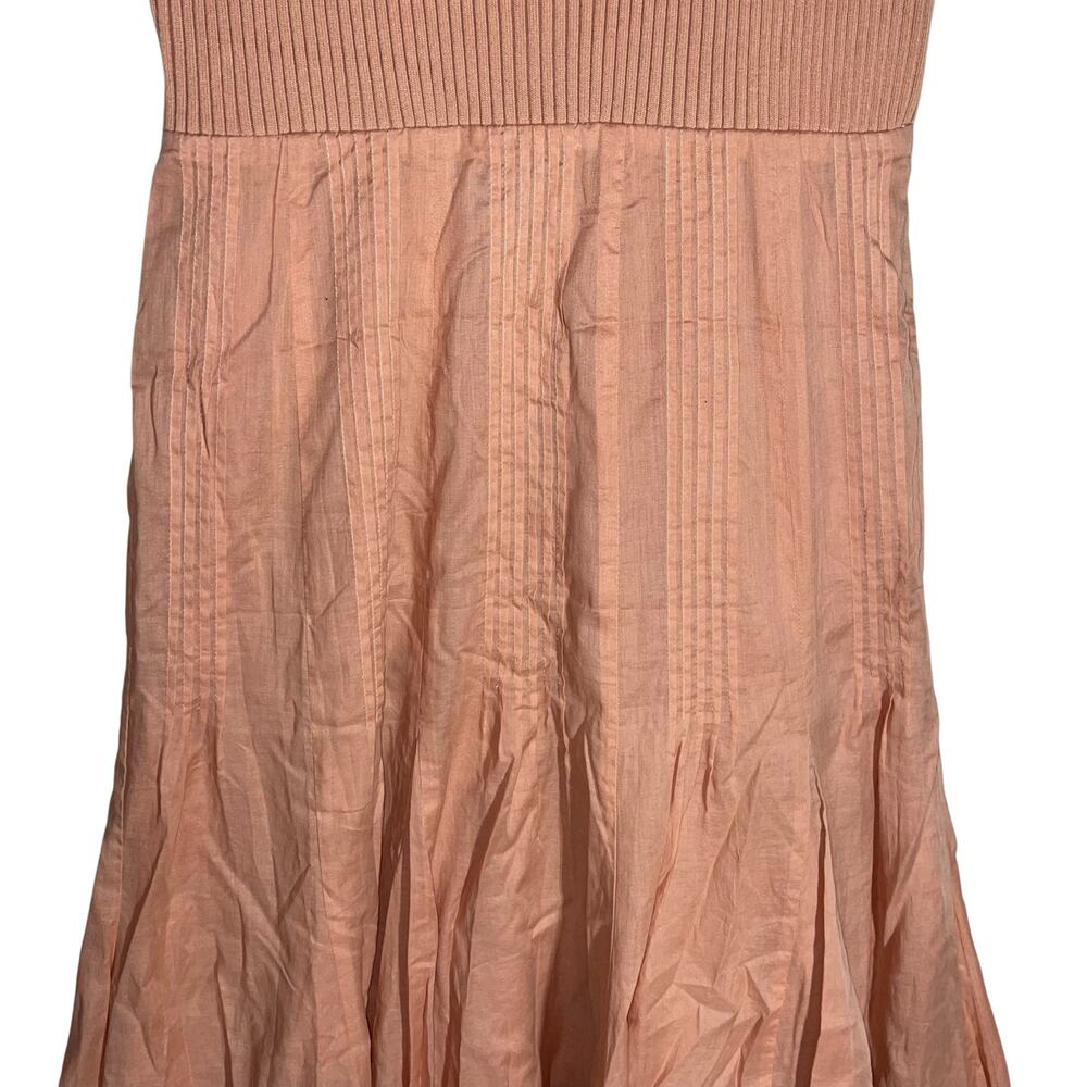 Snidel Midi Dress Sweater Pleated Stretch Cutout - Picture 3 of 11